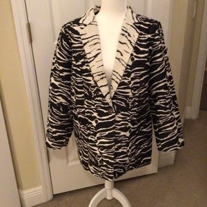 Chico animal print black and white jacket